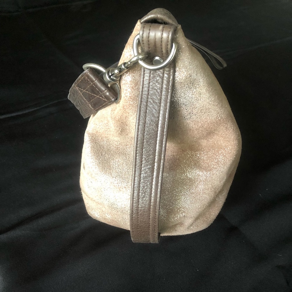 Rough and Tumble Medium Sparkle Hazelnut Suede Duffle